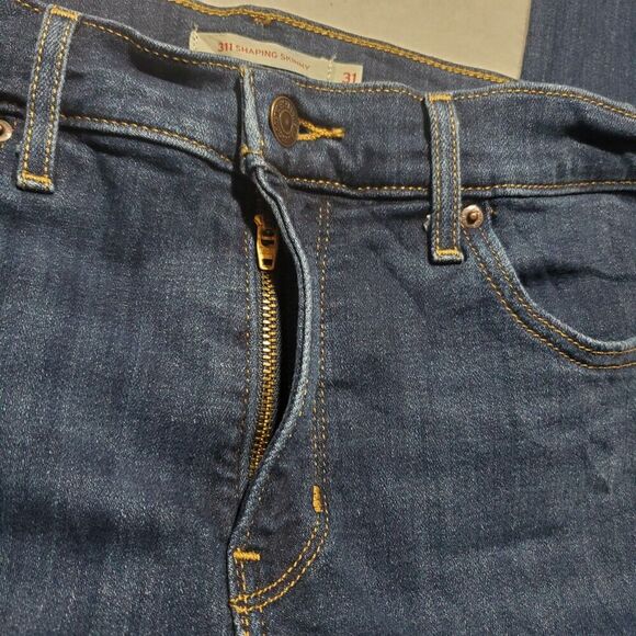 Levi’s Women's 311 Shaping Skinny Blue Denim Jeans Size 32x29 Stretch - Picture 6 of 9